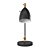 Sleek Steel and Brass Table Lamp 3D model small image 3