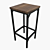 Industrial Style Table and Chair Set 3D model small image 3