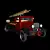 Blazing Red Fire Engine 3D model small image 1