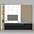 Modern TV Stand: 3100x3900x500mm 3D model small image 1