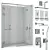 Sleek Frameless Shower Set 3D model small image 1