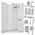 Sleek Frameless Shower Set 3D model small image 2