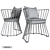 Yucca Chair: Stylish Outdoor Seating 3D model small image 3