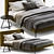 Modern Scandinavian Design: BoConcept Austin Bed 3D model small image 1