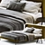 Modern Scandinavian Design: BoConcept Austin Bed 3D model small image 3