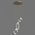 Elegant Round Pendant Necklace 3D model small image 1