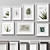 Modern Frame Set - Seven Frames in Five Colors 3D model small image 7