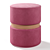 Luxurious Velvet Poufs: Perfect for Any Space 3D model small image 3