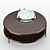 Luxury Byron Walnut Center Table 3D model small image 2