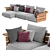 Flexform Ontario Sofa: Stylish Comfort by Antonio Citterio 3D model small image 1