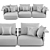 Flexform Ontario Sofa: Stylish Comfort by Antonio Citterio 3D model small image 5