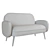 OGOGO Sofa Bordo - Compact & Stylish 3D model small image 4