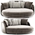 Tiamat Sofa: Chic Comfort for Your Home 3D model small image 1