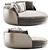 Tiamat Sofa: Chic Comfort for Your Home 3D model small image 2