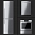 Bosch Kitchen Set: HEI8056U Cooker, B11CB50SSS Fridge, SHX3AR75UC 3D model small image 1