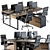 Elegant Efficiency: Office Workspace Set 3D model small image 1