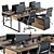 Elegant Efficiency: Office Workspace Set 3D model small image 3