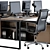 Elegant Efficiency: Office Workspace Set 3D model small image 4