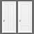 Sleek 35-Inch Interior Door 3D model small image 1