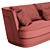 Elegant Jazz Furman Sofa 3D model small image 5