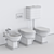 Efi Ceramic Toilet with Cistern 3D model small image 5