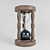 Vintage Hourglass: Timeless Home Decor 3D model small image 3