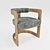 Zuma Leather Dining Chair 3D model small image 1