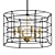Black Mesh Pendant Chandelier 3D model small image 1