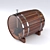 Outdoor Barrel Bath - Ultimate Relaxation 3D model small image 3