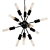 Modern Atom Chandelier: Gramercy Home CH026-12 3D model small image 1