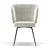 Elegant Upholstered Dining Chair 3D model small image 3