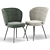 Elegant Upholstered Dining Chair 3D model small image 4