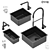 Modern Kitchen Sink Collection 2015 3D model small image 3