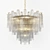 InoDesign Favor 40.4878 - Contemporary Brass Pendant Chandelier 3D model small image 1