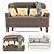 Elegant Masseto Sofa: Luxurious Comfort 3D model small image 5