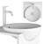 TOTO LW533J Lavatory: Modern Design & High Quality 3D model small image 2