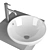 TOTO LW533J Lavatory: Modern Design & High Quality 3D model small image 3