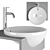 TOTO LW533J Lavatory: Modern Design & High Quality 3D model small image 7