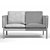 Modern Sofa CH162: 3D Model with Materials & Textures 3D model small image 5