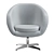 Modern Dani Lounge Chair 3D model small image 3