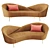 KARE Night Fever Sofa in Hellbraun 3D model small image 1