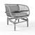 Nordal Natural Rattan Lounge Chair 3D model small image 2