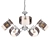 Elegant Rivoli Lattea Pendant Lighting 3D model small image 1