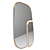 Vintage Brass Mirror Set, Iodus 3D model small image 2