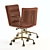 Alvord Dudley Leather Task Chair 3D model small image 1