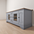 Rustic Oak Entertainment Center 3D model small image 4