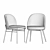 Elegant Willis & Cooper Dining Chair Set 3D model small image 4