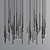 Sleek LED Pendant Chandelier 3D model small image 2