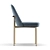 Sleek Metal Frame Dining Chair 3D model small image 4