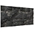 Sleek Black Stone Wall 3D model small image 3